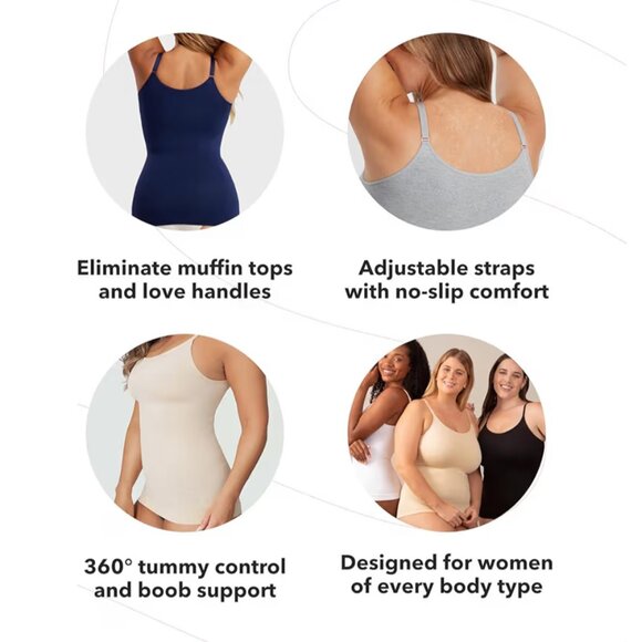 Shapermint Essentials All Day Every Day Scoop Neck Cami in Lavender - Picture 6 of 6